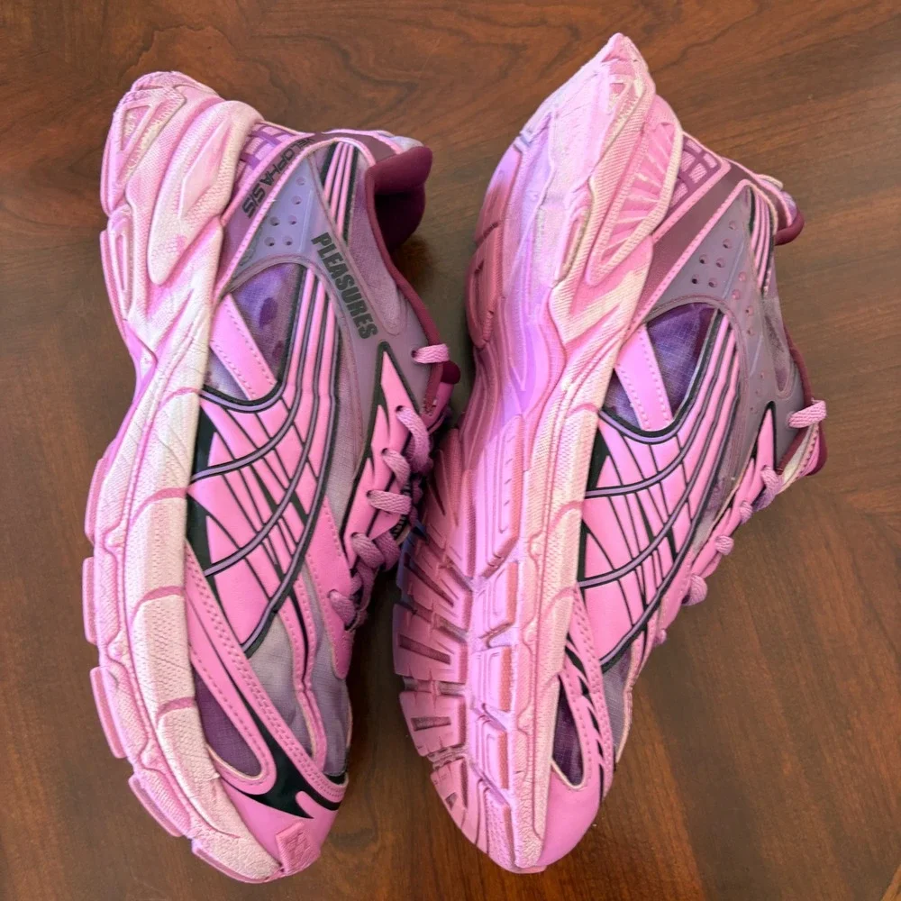 Puma Pleasures Velophasis Shoes 10 Overdye‎ Pink Purple Y2K Athletic Sneakers